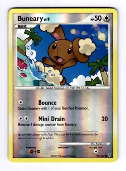 Buneary Supreme Victors #94 (2009) Common Reverse Holo NM Pokemon - Image 1