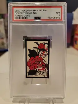 PSA 7 2013 POKEMON HANAFUDA KANTO JUNE GOLDEEN/SEAKING *POP 2* - Image 1