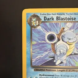 Pokemon Vintage Non Holo Rare Dark Blastoise Team Rocket 20/82 WotC - Image 2