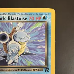 Pokemon Vintage Non Holo Rare Dark Blastoise Team Rocket 20/82 WotC - Image 3