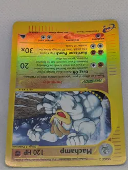 Machamp 16/144 Skyridge Reverse Holo Rare Pokemon TCG Nintendo e-reader vintage - Image 4