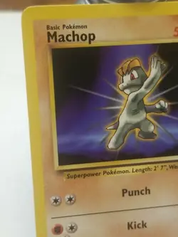 2000 vintage Machop - 59/82 Team Rocket Unlimited Common Pokemon - LP - non holo - Image 2