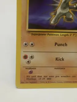 2000 vintage Machop - 59/82 Team Rocket Unlimited Common Pokemon - LP - non holo - Image 5