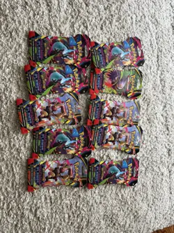 10 Sleeved Pokemon Phantasmal Flames Booster Packs! In Hand Fast Shipping - Image 1