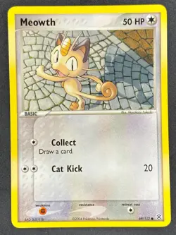 Pokemon Meowth 69/112 RG FireRed & LeafGreen LP/NM - Image 1