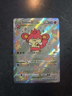Pokemon TCG Simisear VSTAR GG37/GG70 Crown Zenith Galarian Gallery Holo - Image 1