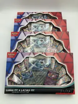 Lot of 4 x Pokemon Lugia Ex Latias Ex Premium Collection 10 Packs Mega & DR - Image 2