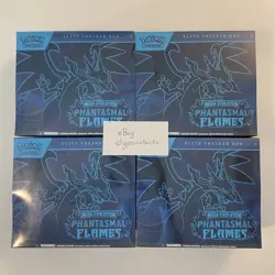 LOT OF 4 Pokemon TCG PHANTASMAL FLAMES Elite Trainer Box ETB - Sealed - Image 1