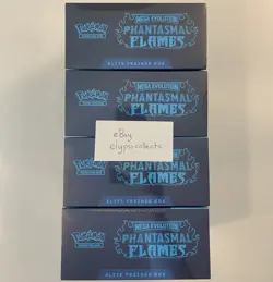 LOT OF 4 Pokemon TCG PHANTASMAL FLAMES Elite Trainer Box ETB - Sealed - Image 5