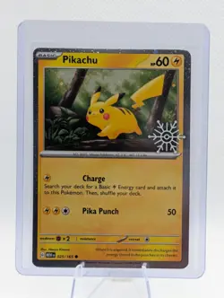 Pokemon Holiday Calendar Pikachu #025 Festive Stamp Scarlet & Violet 151 - Image 1