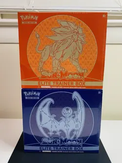 Pokemon TCG Sun and Moon Base Set ETB Set of 2 - Brand New Sealed - Image 1