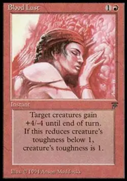 Blood Lust - Light Play MTG Legends - Image 1