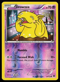 Drowzee 50/122 Common XY - BREAKpoint Reverse Holo Pokemon Card - Image 1