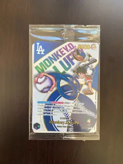 Monkey D. Luffy EB02-010 One Piece Card - Dodgers Promo Ungraded and Sealed - Image 1
