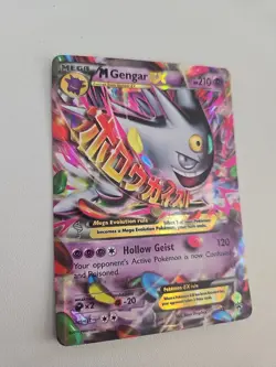 Pokemon TCG M Gengar EX XY166 Shiny Holo Black Star Promo Card - Image 3