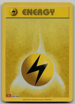 Basic Lightning Energy Classic Collection Trading Card Game Classic 034/034 NM - Image 1