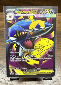 Mega Sharpedo Ex 113/094 - Phantasmal Flames Full Art Rare - Pokemon TCG Card NM - Image 1