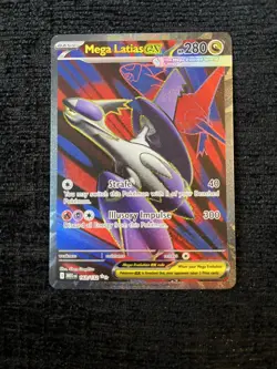 Mega Latias Ex 163/132 Full Art Mega Evolution Pokemon Card Near Mint NM - Image 1