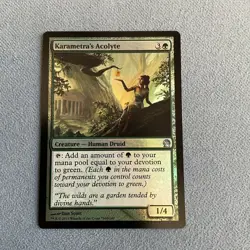 MTG - Karametra's Acolyte - 2017 Gift Pack - FOIL NM - MAGIC CARD - Image 1