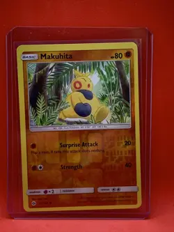 Pokemon card Makuhita 67/149 Reverse Holo Basic Common Fighting Sun & Moon NM/M - Image 1