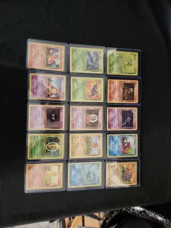 Vintage 1995 Pokeman Lot Of 15 Cards All In NM Condition Never Played - Image 1