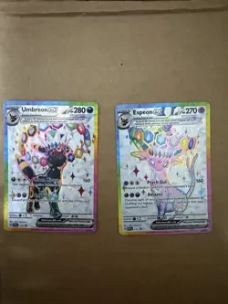 Umbreon ex SVP176 and Espeon ex SVP175 Scarlet & Violet Promo Cards #9 - Image 1