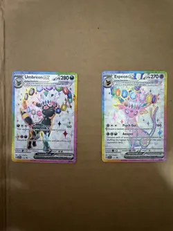 Umbreon ex SVP176 and Espeon ex SVP175 Scarlet & Violet Promo Cards #10 - Image 1