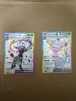 Umbreon ex SVP176 and Espeon ex SVP175 Scarlet & Violet Promo Cards #5 - Image 1