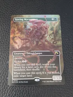 Near Mint x 1 Sowing Mycospawn - Foil - Borderless Modern Horizons 3 Variants - Image 1