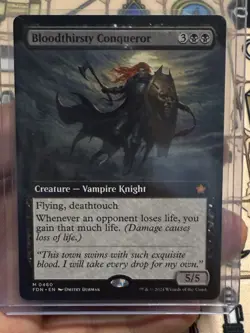 Bloodthirsty Conqueror (Extended Art) Foundations Regular - Image 1