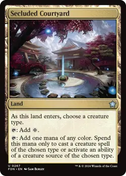 Secluded Courtyard U Foundations 267 NM Magic: The Gathering - Image 1