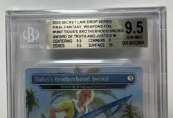 Tidus’s Brotherhood Sword 1867 Foil BGS 9.5 Secret Lair Final Fantasy MTG - Image 3