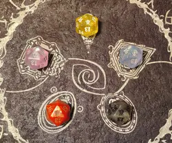 MTG D20 Spindown Dragons of Tarkir All 5 colors Complete Set of 5 - Image 1