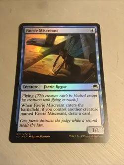 1x FAERIE MISCREANT FOIL - Origins - MTG - NM - Magic the Gathering - Image 1