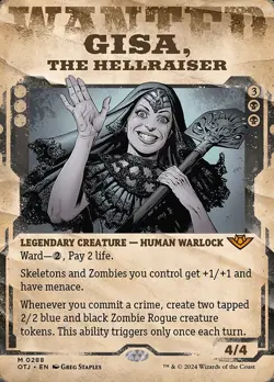Gisa, the Hellraiser M Foil #288 | OTJ Outlaws of Thunder Junction | MTG - Image 1