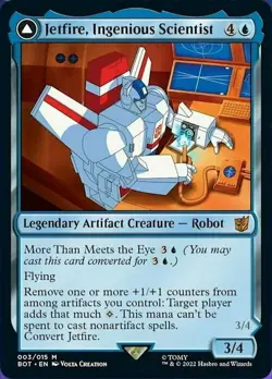 Magic The Gathering MTG JETFIRE, INGENIOUS SCIENTIST Transformers NM - Image 1