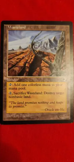 Wasteland From The Magic: The Gathering Tempest Set Released In 1997 Near Mint - Image 5