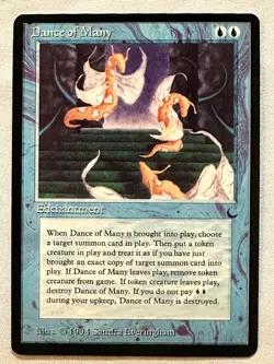 Dance of Many - Magic the Gathering MTG The Dark - Near Mint - Free Shipping! - Image 1