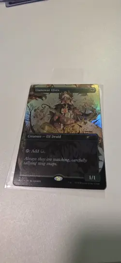 Llanowar Elves ✨ Borderless FOIL ✨ MTG (0012) Encyclopedia Secret Lair - Image 1