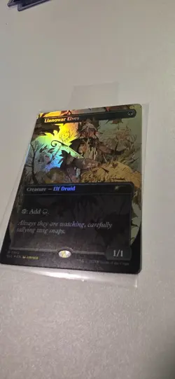 Llanowar Elves ✨ Borderless FOIL ✨ MTG (0012) Encyclopedia Secret Lair - Image 2