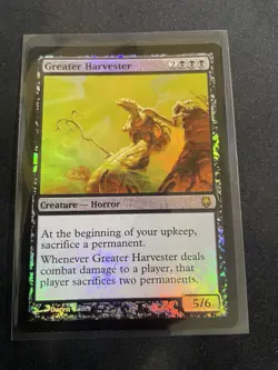 MtG X1 FOIL Greater Harvester Darksteel Magic The Gathering (Horror) - Image 1