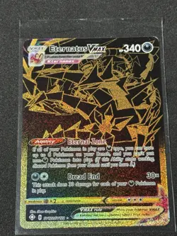 Pokemon Card Eternatus VMAX SV122/SV122 Shining Fates Gold Full Art NM - Image 2
