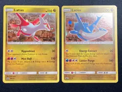 Latias and Latios Black Star Promos #SM135 & #SM136 Pokemon 2018 Lightly Played - Image 1