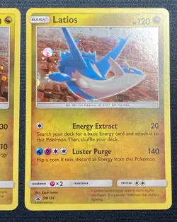 Latias and Latios Black Star Promos #SM135 & #SM136 Pokemon 2018 Lightly Played - Image 3