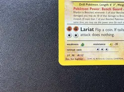 Pokemon TCG Brock's Rhydon Gym Heroes 2/132 Holo Unlimited Rare LP- SWIRL ?? - Image 4