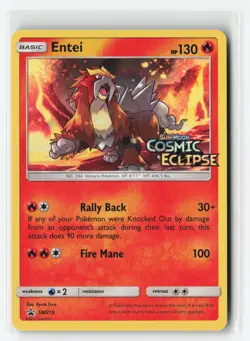 ENTEI SM219 PRERELEASE PROMO POKEMON TCG LP - Image 1