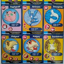POKEMON 1st Movie 1999 Full Uncut Sheet SET #19 Master Trainer x Burger King CCG - Image 4