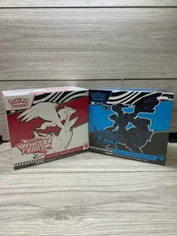 Pokemon Black Bolt and White Flare Elite Trainer Box ETB Set of 2 FACTORY SEALED - Image 1