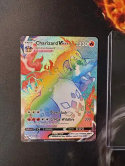 Pokemon TCG: Charizard VMAX Rainbow Secret Rare 074/073 Champion's Path 💎NM💎 - Image 1
