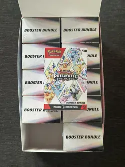 Pokemon Prismatic Evolutions Booster Bundle Display Case (Unsealed) x10 Bundles - Image 2